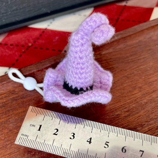 Halloween Pointed Witch Hat – Hand-Knitted Doll Accessory