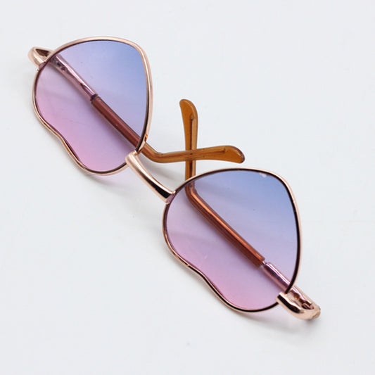 Heart-Shaped Sunglasses & Gradient Visors | Doll Accessories