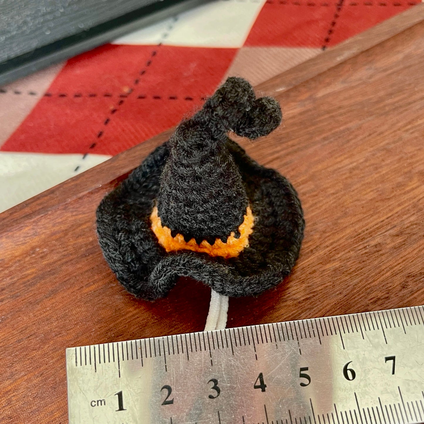 Halloween Pointed Witch Hat – Hand-Knitted Doll Accessory