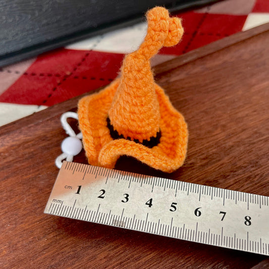 Halloween Pointed Witch Hat – Hand-Knitted Doll Accessory