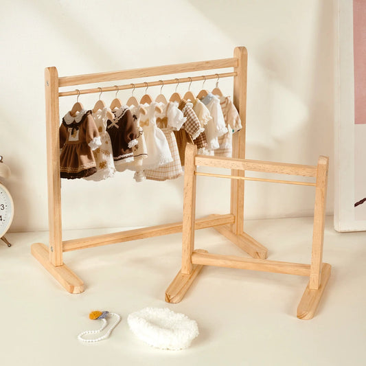Wooden Doll Clothes Rack
