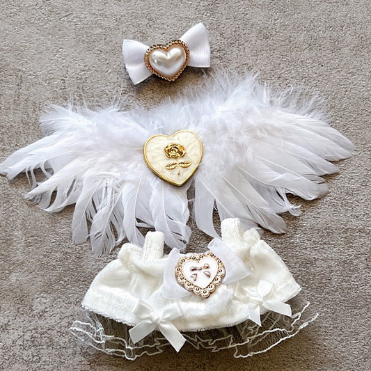 Angel Wings Pearl Dress Set