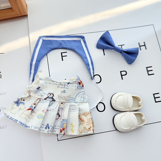 Navy Academy Penguin Dress Set with Cape